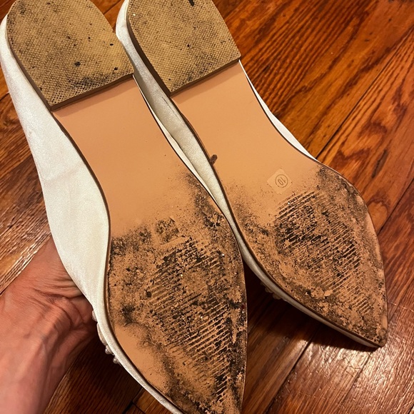 Kailee P embellished ivory bridal flats - Picture 5 of 5